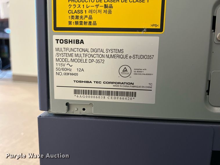 image for item MY9769 Toshiba E-Studio 357  copier