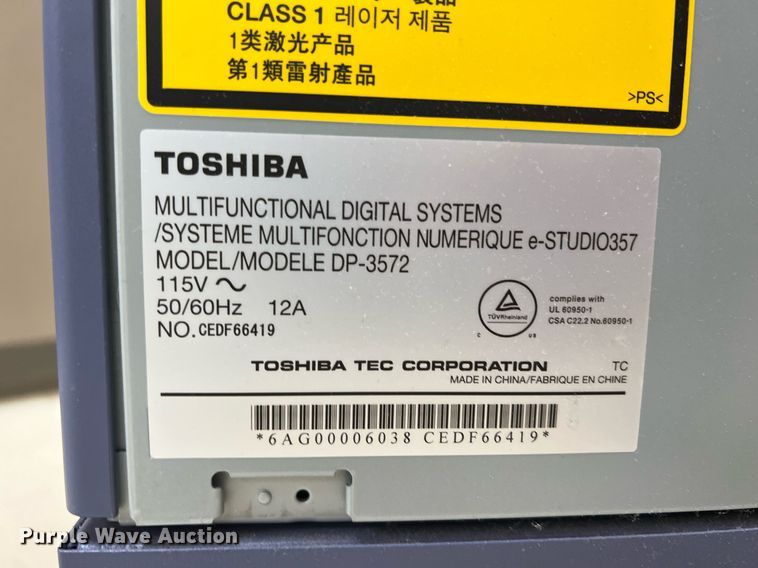 image for item MY9770 Toshiba E-Studio 357  copier