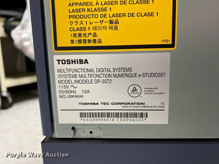 image for item MY9772 Toshiba E-Studio 357  copier