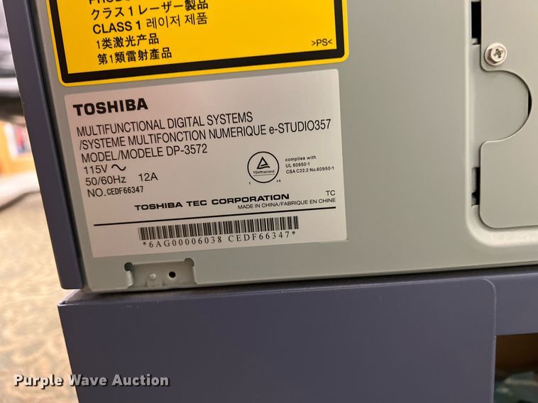 image for item MY9773 Toshiba E-Studio 357  copier