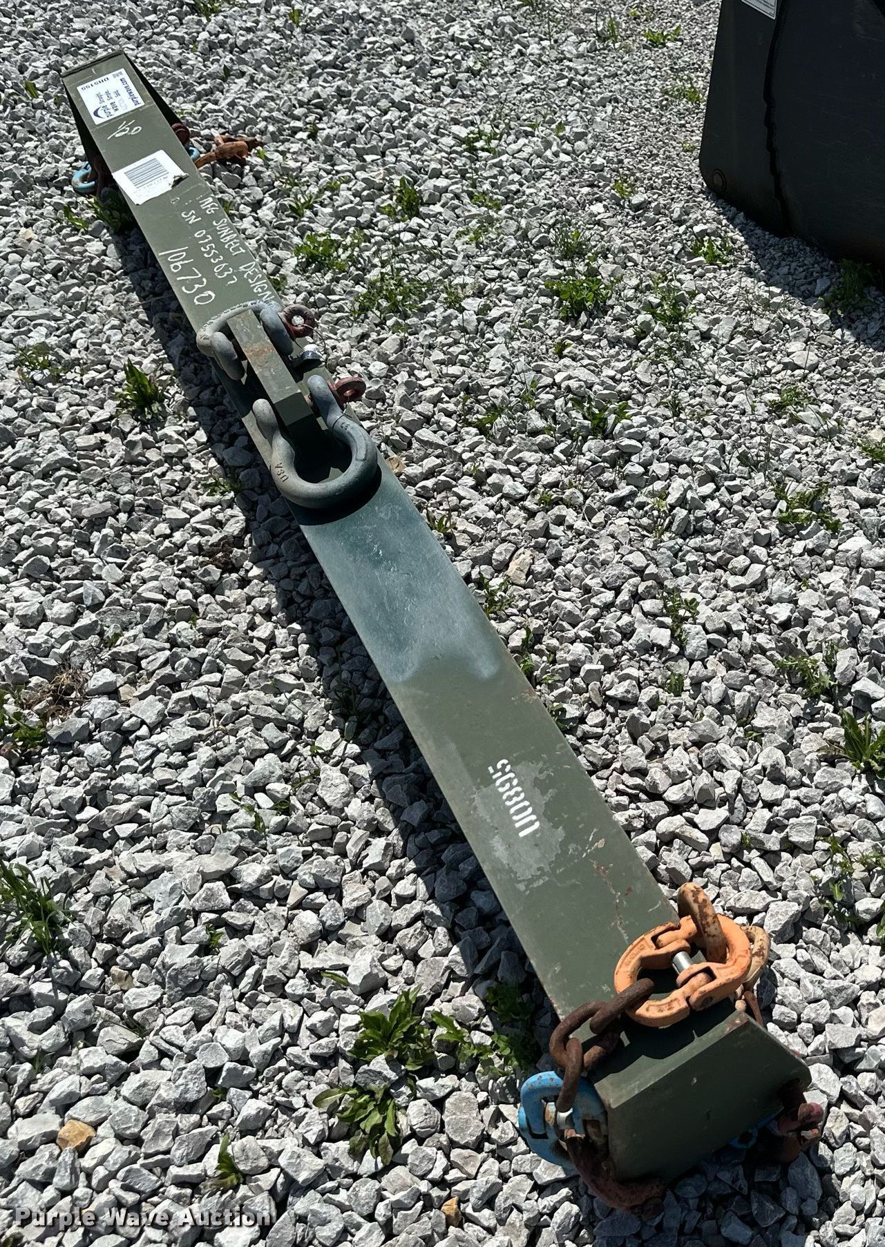 8' L spreader bar in Kearney, MO Item DR5155 sold Purple Wave