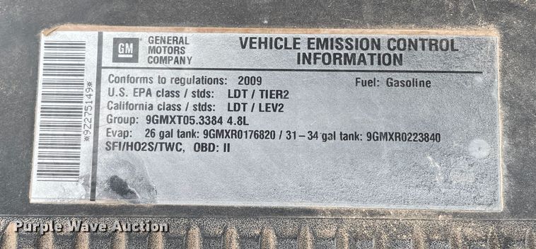 image for item DN4532 2009 Chevrolet Silverado 1500  Ext. Cab pickup truck