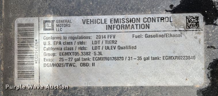 image for item DN4594 2014 Chevrolet Silverado 1500  Crew Cab pickup truck