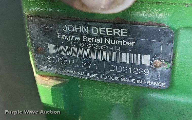 image for item DO3646 2006 John Deere 6615  MFWD tractor