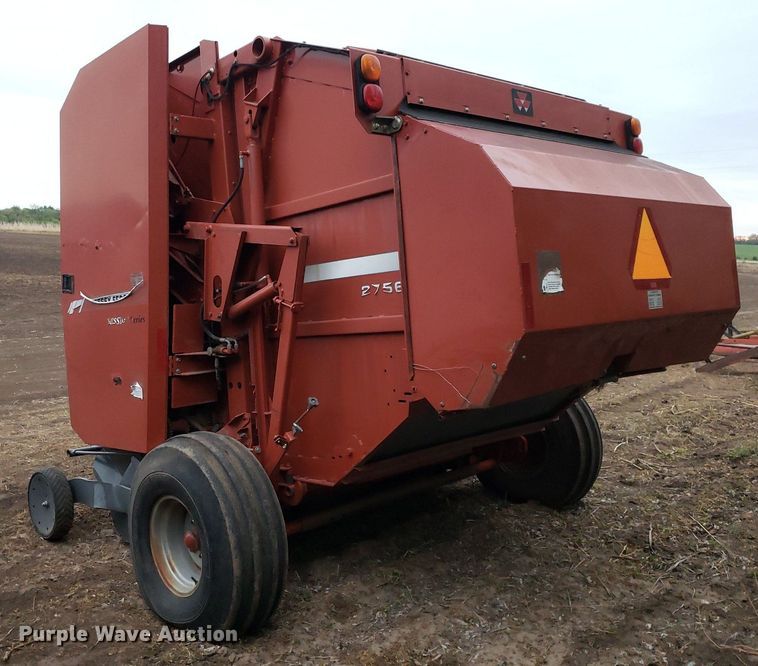 image for item DQ0378 2008 Massey Ferguson 2756A  round baler