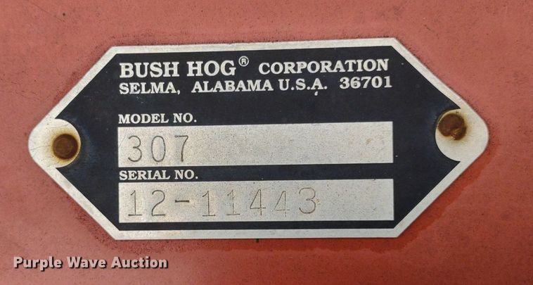 image for item DQ1689 Bush Hog 307  rotary mower