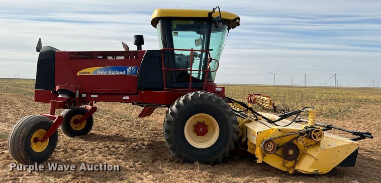 image for item DR5562 2008 New Holland H8080  swather / windrower