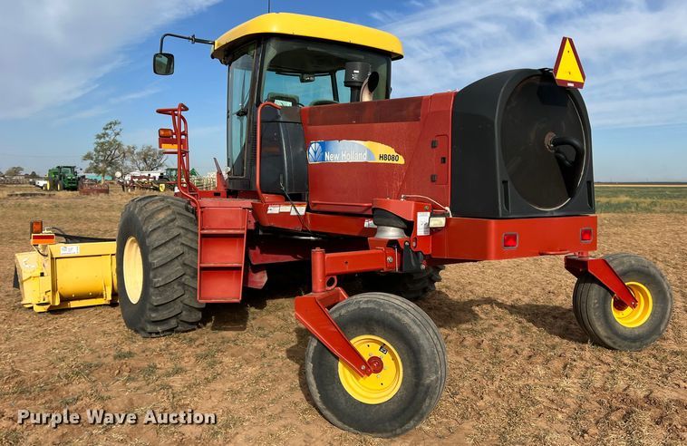 image for item DR5562 2008 New Holland H8080  swather / windrower