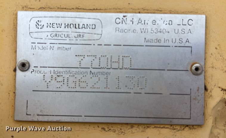 image for item DR5562 2008 New Holland H8080  swather / windrower