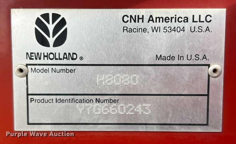 image for item DR5562 2008 New Holland H8080  swather / windrower