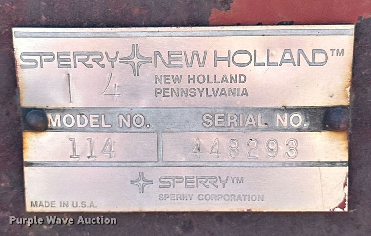 image for item JJ9952 New Holland 114  swather / windrower