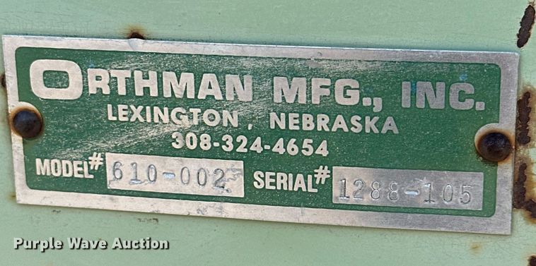 image for item JJ9953 Orthman 610-002  row crop cultivator