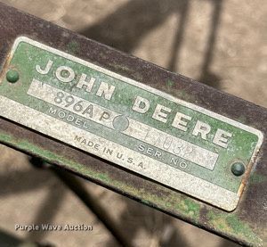 image for item KX9089 John Deere 896AP  hay rake