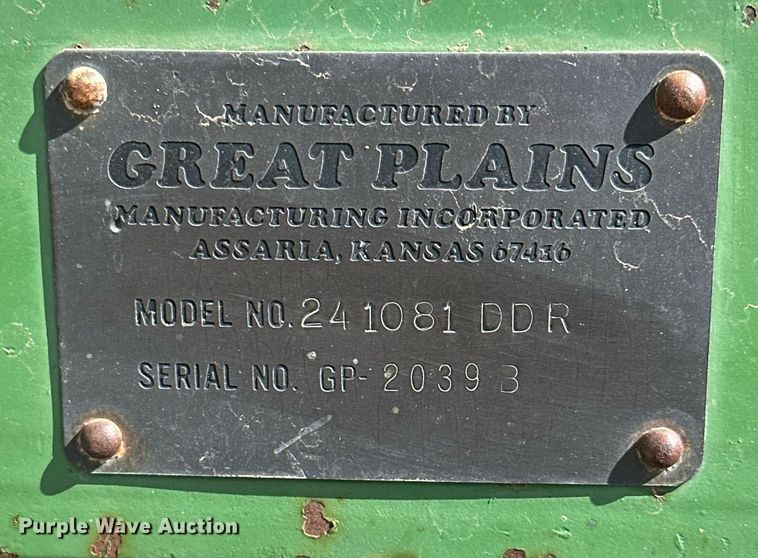 image for item KX9113 Great Plains Solid Stand  grain drill