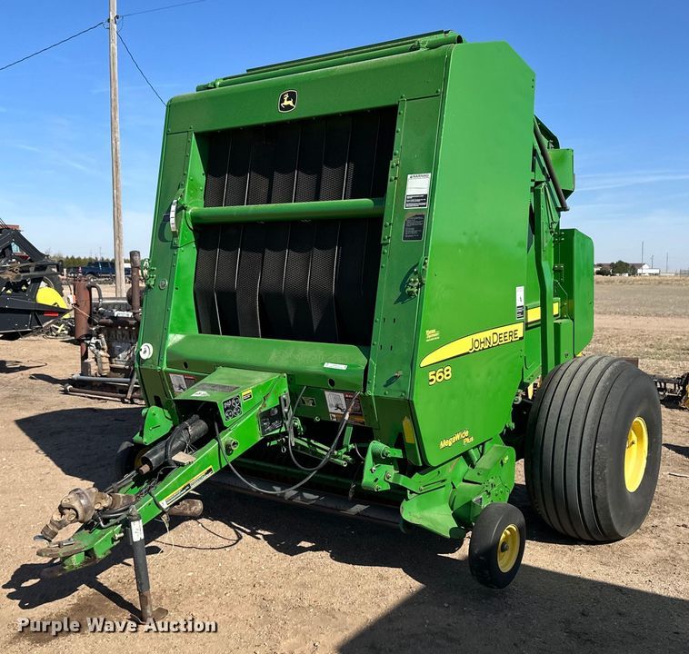 image for item KX9116 John Deere 568 Mega Wide Plus  round baler