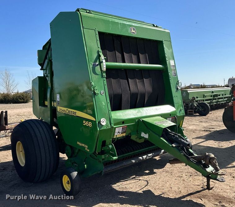 image for item KX9116 John Deere 568 Mega Wide Plus  round baler