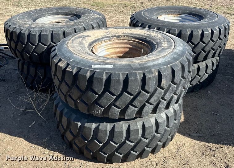 image for item KX9126 (6) 16.00R20 tires and wheels