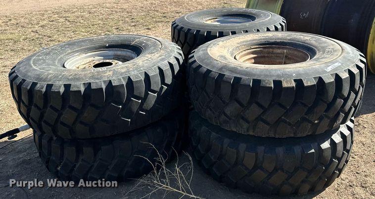 image for item KX9126 (6) 16.00R20 tires and wheels