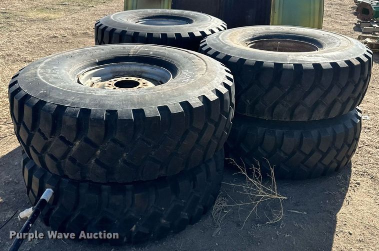image for item KX9126 (6) 16.00R20 tires and wheels