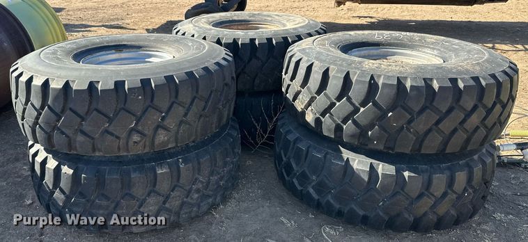 image for item KX9126 (6) 16.00R20 tires and wheels