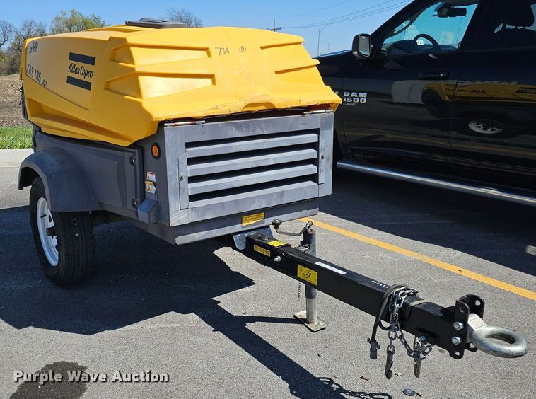 image for item LE9362 Atlas Copco XAS 185 JD7  air compressor