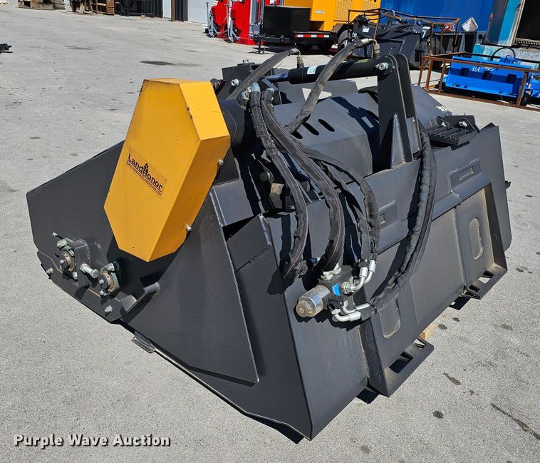 image for item LE9367 2023 Land Honor LR-12-72W  skid steer landscape rake
