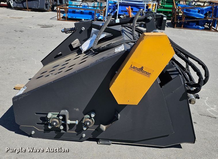 image for item LE9367 2023 Land Honor LR-12-72W  skid steer landscape rake