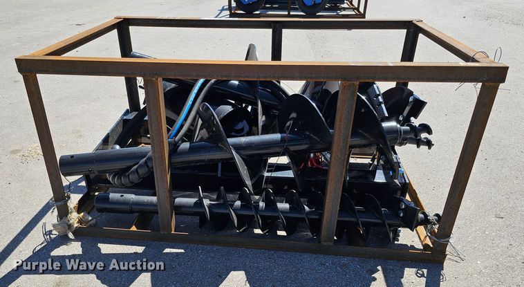 image for item LE9372 2022 Mower King SSECAG-Y  skid steer auger