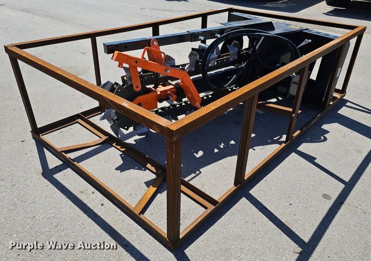 image for item LE9373 2022 Mower King ECSSCT72  skid steer trencher