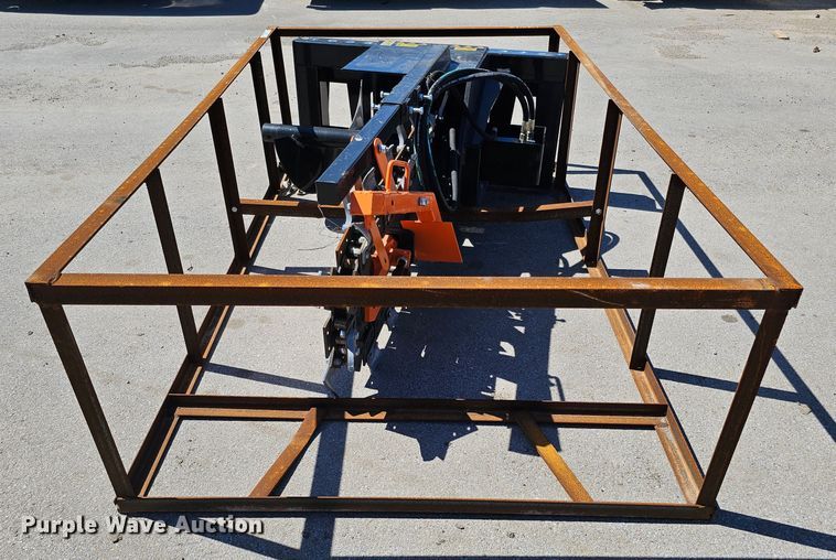 image for item LE9373 2022 Mower King ECSSCT72  skid steer trencher