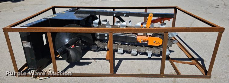 image for item LE9373 2022 Mower King ECSSCT72  skid steer trencher