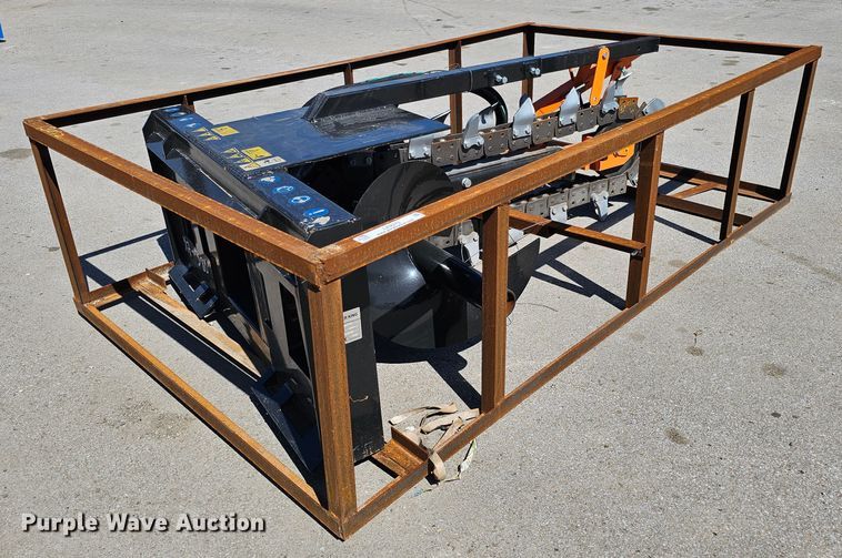 image for item LE9373 2022 Mower King ECSSCT72  skid steer trencher