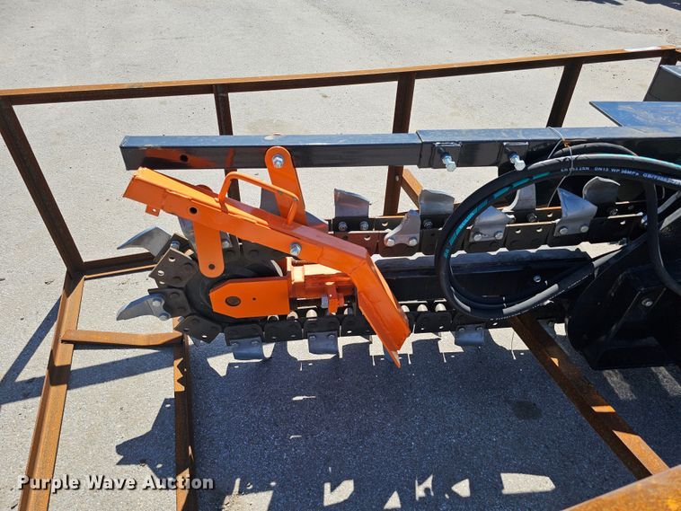 image for item LE9373 2022 Mower King ECSSCT72  skid steer trencher