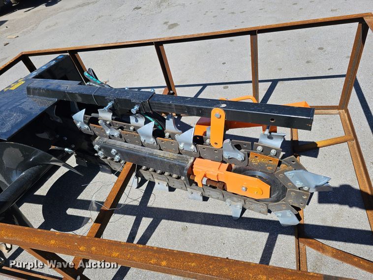 image for item LE9373 2022 Mower King ECSSCT72  skid steer trencher