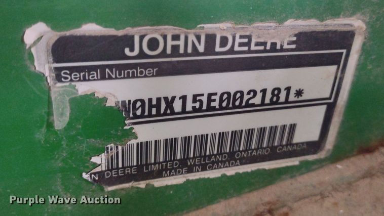 image for item LL9072 John Deere HX15  batwing rotary mower