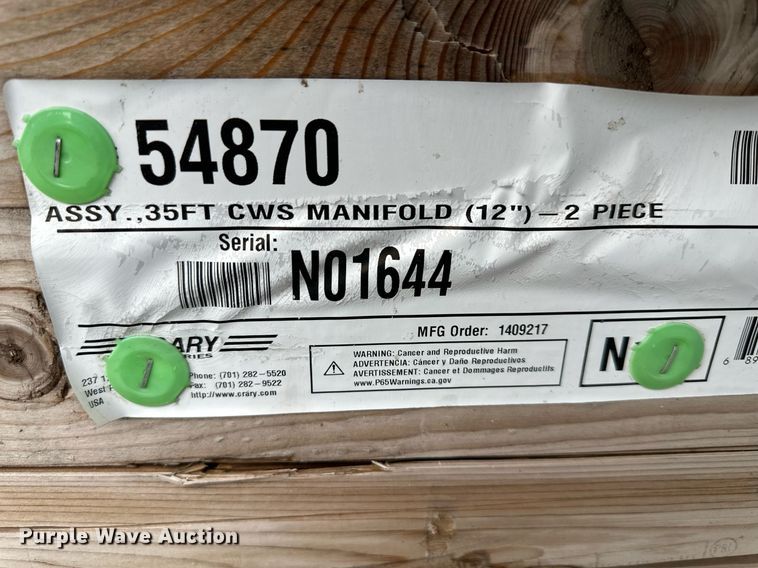 image for item LN9194 CWS  35' manifold assembly