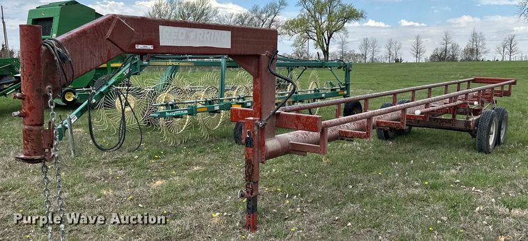 image for item LN9408 Red Rhino  hay bale trailer