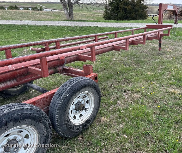 image for item LN9408 Red Rhino  hay bale trailer