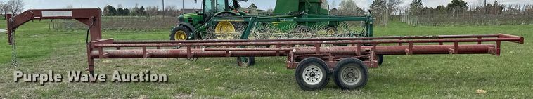 image for item LN9408 Red Rhino  hay bale trailer