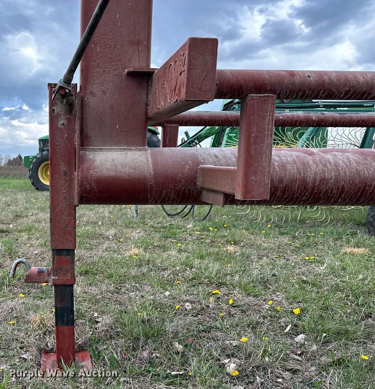image for item LN9408 Red Rhino  hay bale trailer