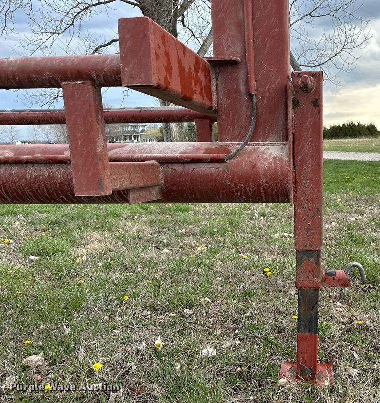 image for item LN9408 Red Rhino  hay bale trailer