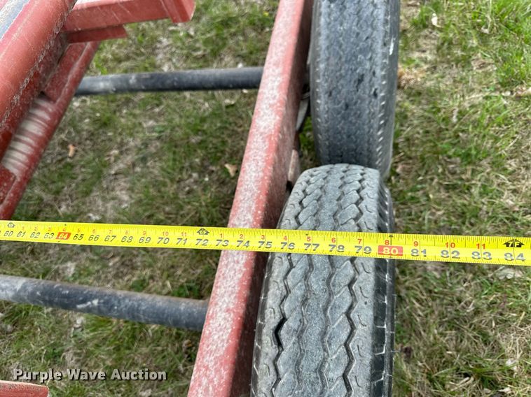 image for item LN9408 Red Rhino  hay bale trailer