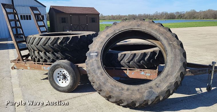 image for item LR9218 (4) Firestone Radial All Traction 380/105R50 tractor tires