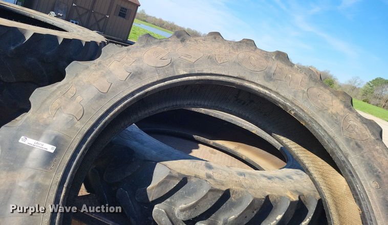 image for item LR9218 (4) Firestone Radial All Traction 380/105R50 tractor tires