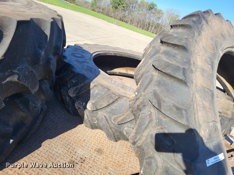 image for item LR9218 (4) Firestone Radial All Traction 380/105R50 tractor tires