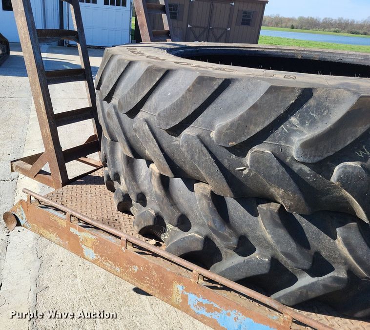 image for item LR9218 (4) Firestone Radial All Traction 380/105R50 tractor tires