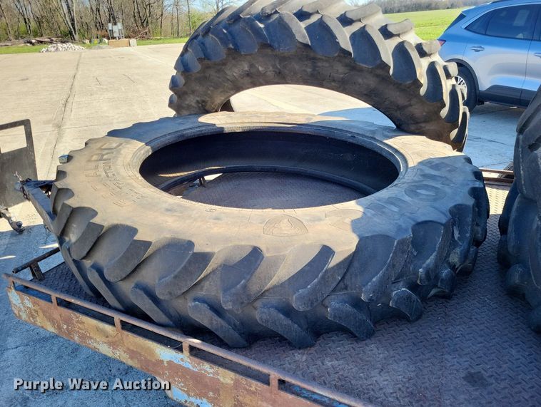 image for item LR9218 (4) Firestone Radial All Traction 380/105R50 tractor tires