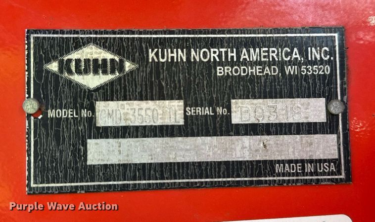 image for item LR9704 Kuhn GMD 3550 TL  disc mower