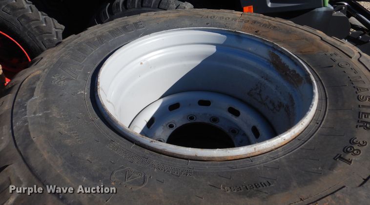 image for item LT9630 (2) Alliance 710/50R26.5 tires and wheels