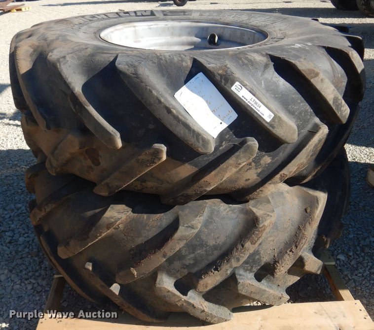 image for item LT9634 (2) Michelin 510/80R26 tires and wheels